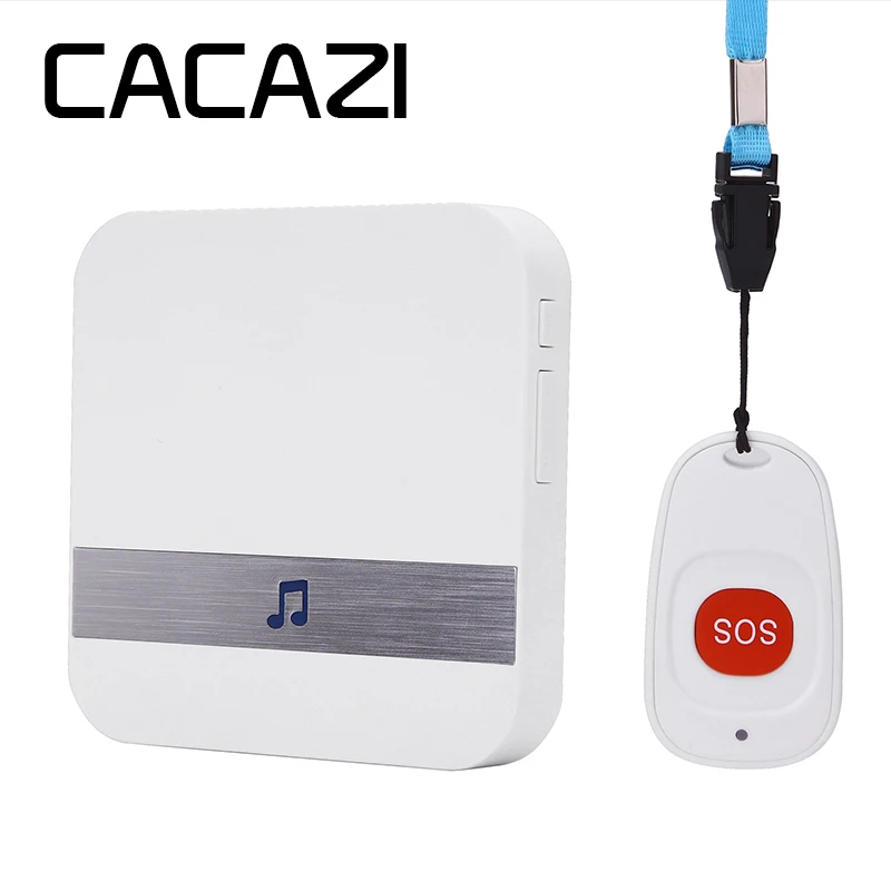 

CACAZI Security Old people/ Child /Patient distress Help pager Medical Call Panic Alert Home Safety Alarm Doorbell call ring