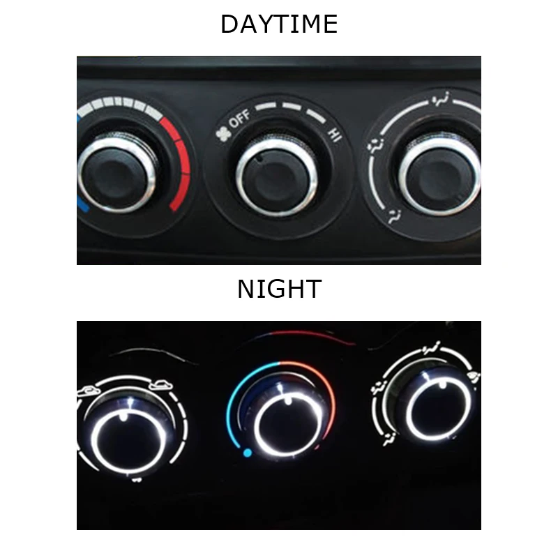 3pcs/set Aluminum alloy air conditioning knob For Geely Panda 2009 - 2017 heat control switch ac knob car accessories