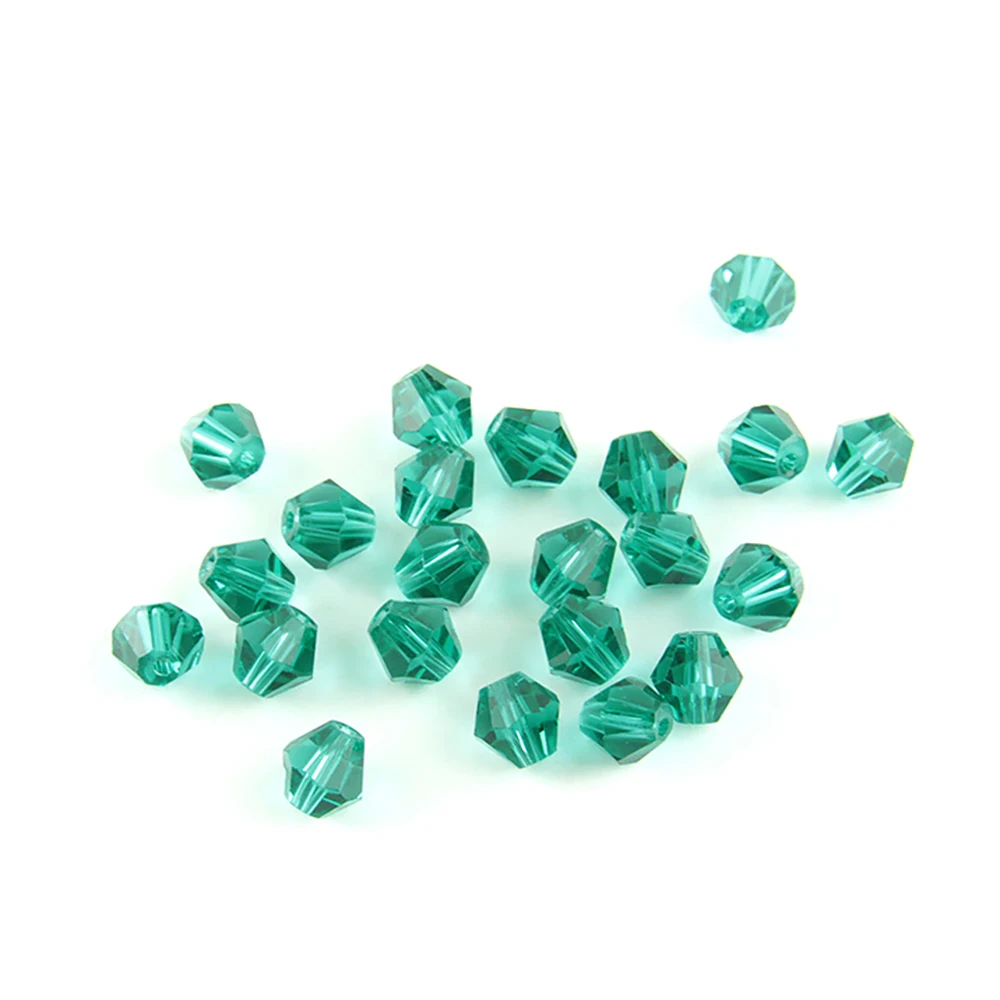 Color Cristal Bicone Beads 8mm Zircon Green 1440pcs/bag for Making Ornament and Accessories