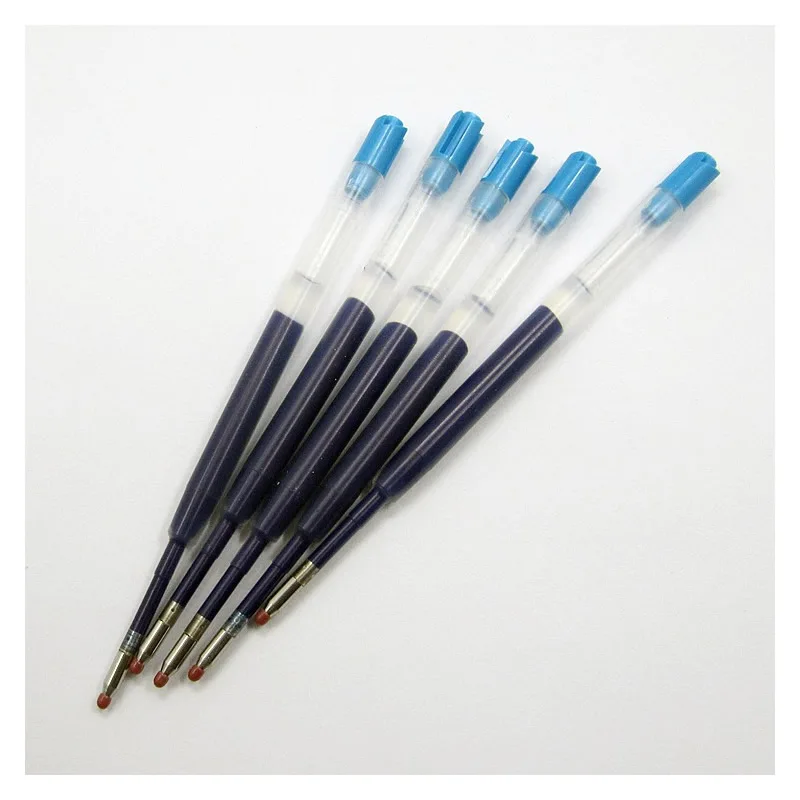 Recambios de bolígrafo de tinta negra/Azul, bolígrafo de Gel de 0,5mm, accesorios para bolígrafos tácticos, novedad, 5 unidades por lote