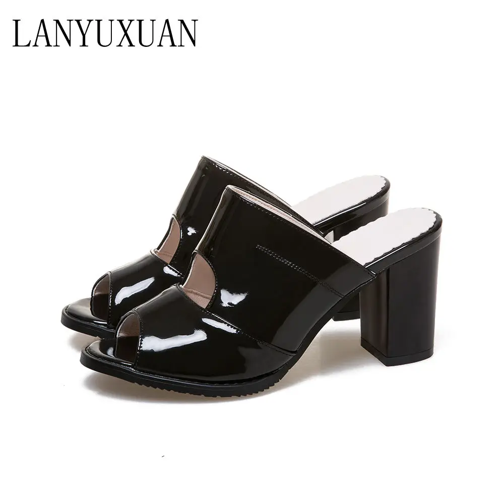 LANYUXUAN Big and Small Size 31- 47 Ladies Slippers Sandals Platforms Fashion Dress Shoes Sexy High Heel Shoes Women Pumps 283