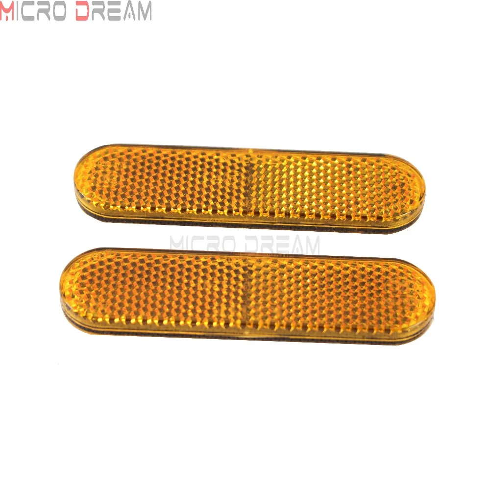 2 sztuk czerwone reflektory plastikowe reflektory motocyklowe reflektory widelec ATV motor terenowy ciężarówka naklejki reflektor ostrzeżenie o bezpieczeństwie uniwersalny — zdjęcie 4