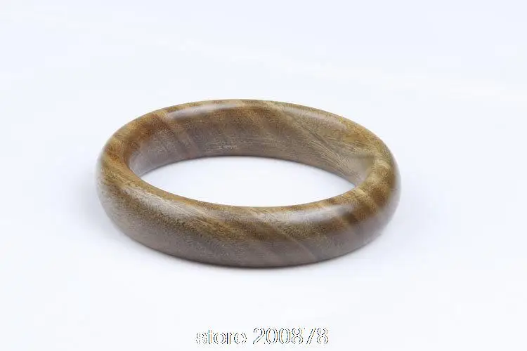 BB-483 Natural Green Sandalwood Bangle Natural Wooden Healthy Fragrant Sandal Bangles for Lady 56-59mm