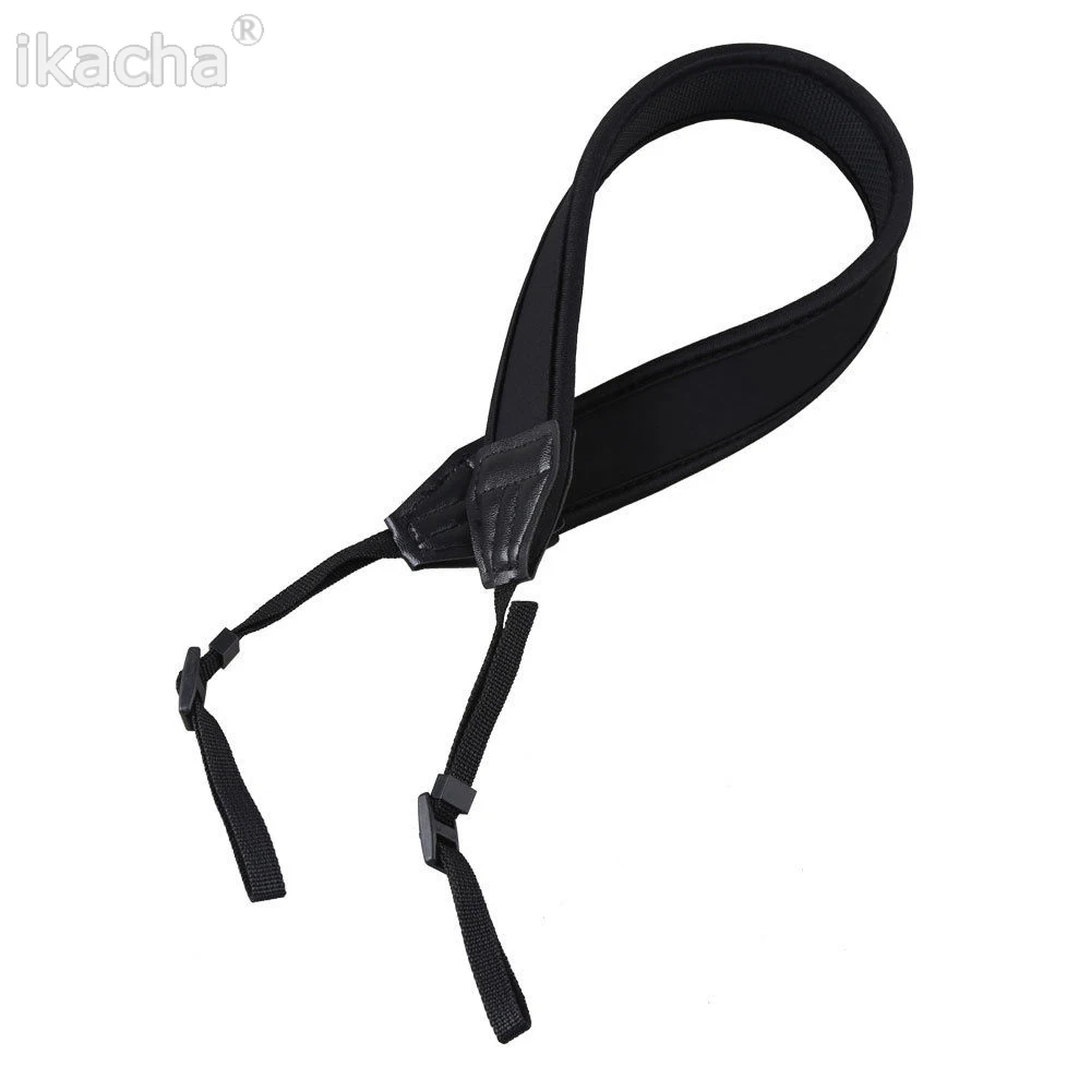 Black Anti-Slip Neoprene Camera shoulder Neck Strap for Canon Universal Camcorder Belt for DSLR Camera for Nikon