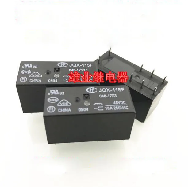 

HOT NEW 48V relay HF115F JQX-15F 048-1ZS3 48VDC JQX-15F-048-1ZS3 JQX15F0481ZS3 48VDC DC48V 48V 16A 250VAC DIP8