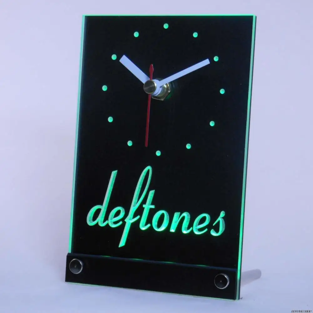 tnc0036 deftones Punk Muisc Bar Beer Table Desk 3D LED Clock