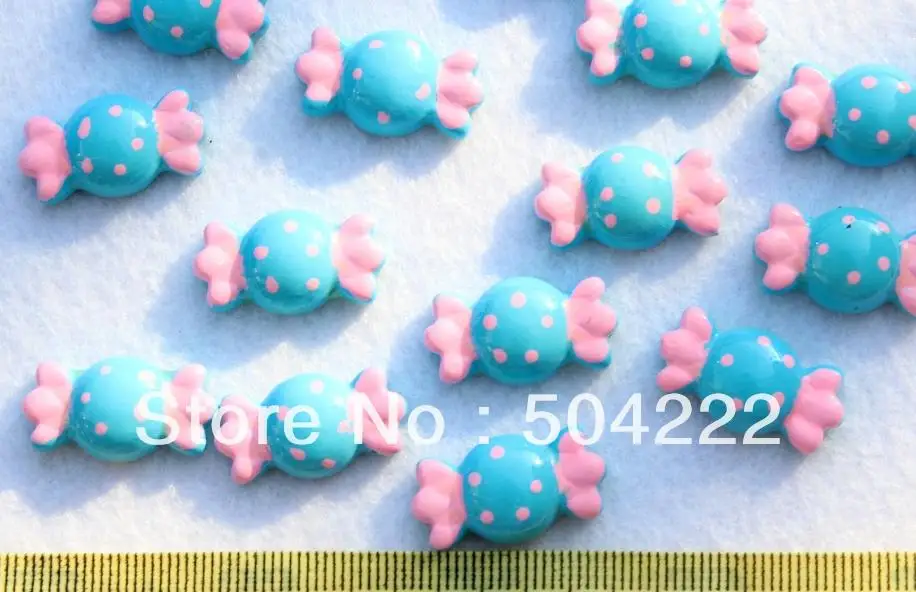 200pcs  lovely dots multi colors mixed wrapped candy flatback for scrapbooking Cabochons Cell phone decor, hair pin, DIY mix