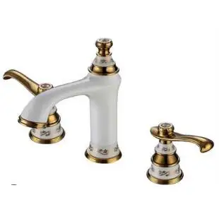 new arrival fashion high quality chrome and green Copper  cold and hot bathroom sink faucet basin mixer