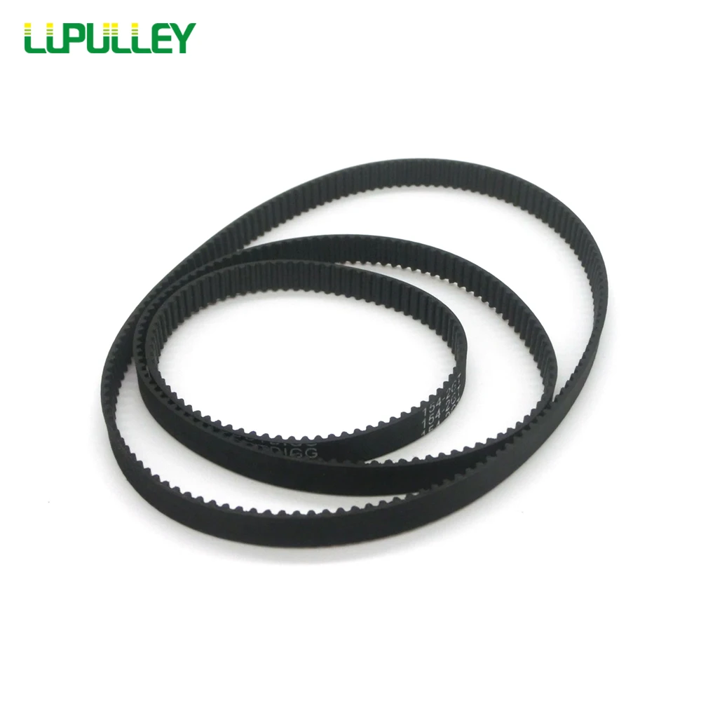 LUPULLEY GT2 Timing Belt Pitch Length 102/110/112/122/124/126/128/130/132/134mm GT2 Synchronous Belt Pulley Width 6mm in Closed