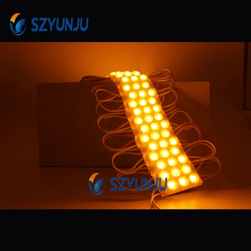 وحدة حقن LED مع عدسات مستديرة مصغرة 2835 LED بانشائها IP68 السوبر مشرق صغيرة وحدة طاقة بها مصابيح LED 3 LED 40x11 مللي متر 20-100 قطعة