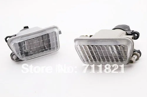 Clear Glass Front Fog Light For VW MK2 Golf Jetta Big Bumper