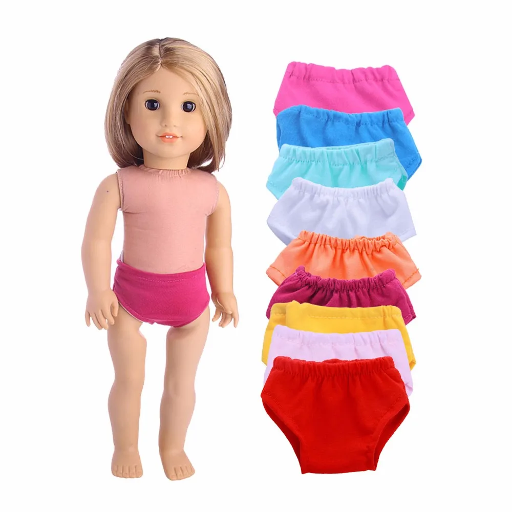 

LuckDoll Underwear Fits 18" Dolls Set 8 Different Colors, My Life Doll including 8 sets