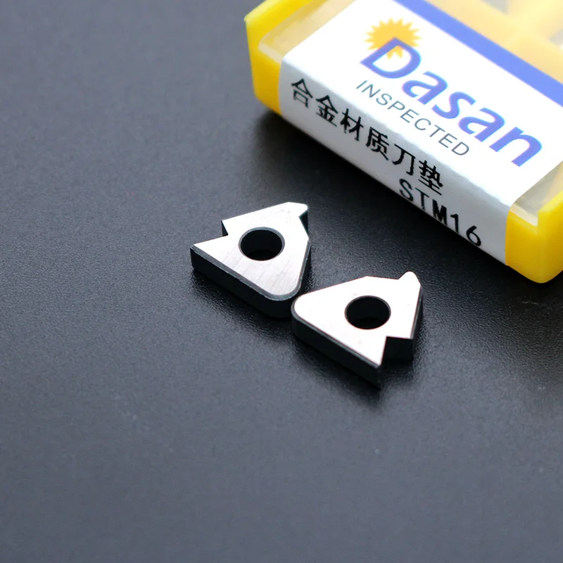 10pcs Carbide Shim Seat STM16R STM16 STM16L External Thread Carbide Blade Gasket CNC Lathe Accessories Tool