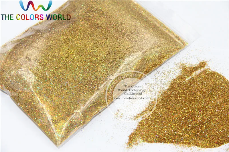 TCA200 0.2mm Laser Gold Dazzling Hexagon Glitter Dust  for DIY Nail ,body  Art and etc decoration