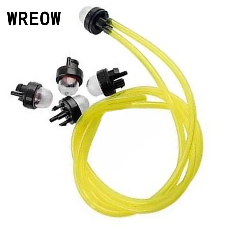 5pcs/Set Snap In Primer Bulb + 2Pcs Pump Fuel Line Hose Tube Fit For 683974 Carburetor Carb Replacement Tool