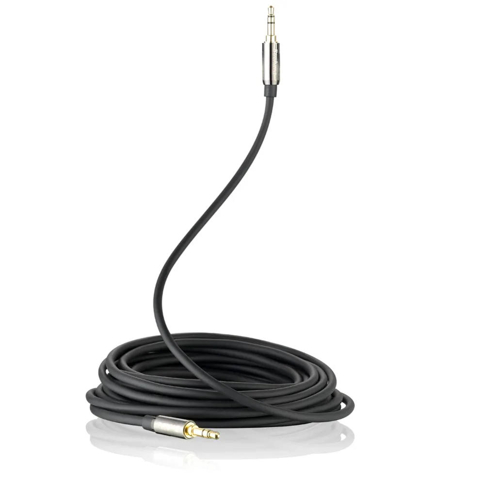 Bochara Gold Plated 3.5mm Audio Cable Male to Male Shielded  For Speakers Headset 1.8m 3m 5m 10m 15m 20m