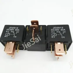 auto relay 5 pin 80A 12V 24v 48V 60v car relay and voltage can be customized