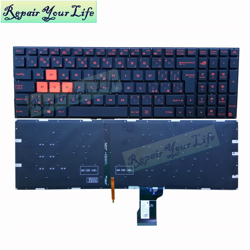 

Repair You Life Laptop keyboard for Asus 0KNB0-662PSK00 9Z.N8SBU.C13 NSK-USCBU Czech CZ SK keyboard with backlit New Original