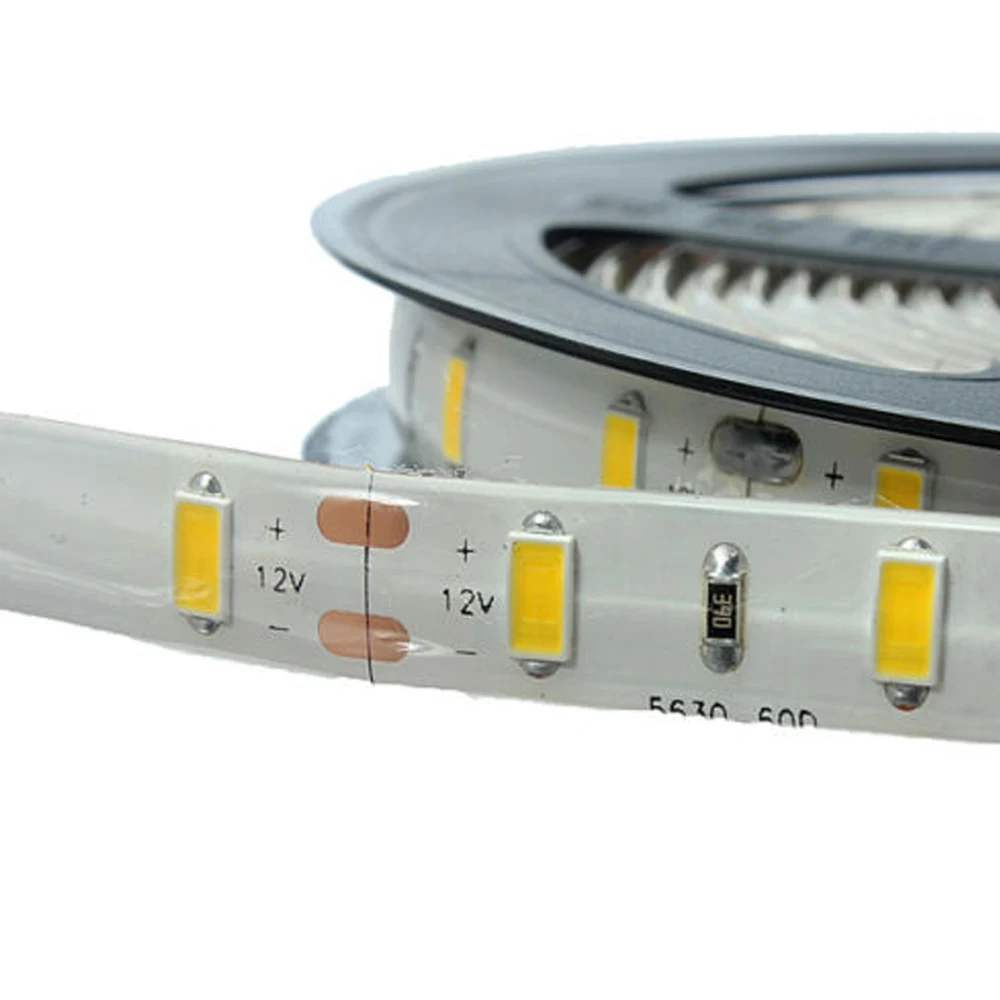 5630 SMD LED strip flexible light 12V Non-Waterproof 60LED/m 5m/lot,New LED Chip 5630 Bright Than 5050,Super Bright