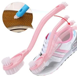 Brosses spéciales pour baskets, 3 en 1, 3 têtes, longue brosse de lavage pour chaussures