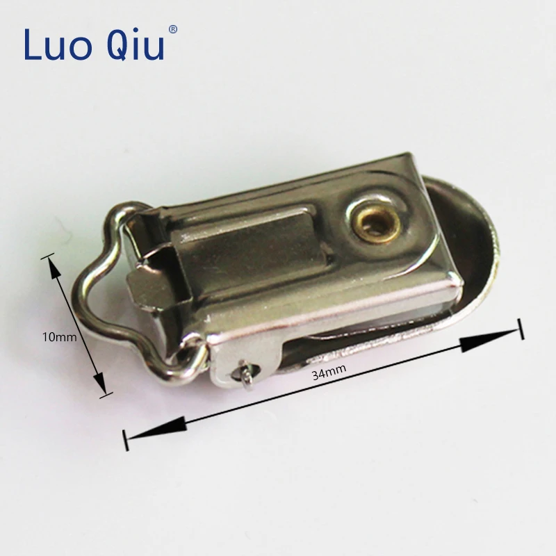 Luo Qiu (5 pieces/lot) 10mm Metal Silver garment clips with Plastic teeth Use size attache sucette speenkoord hout sewing clips