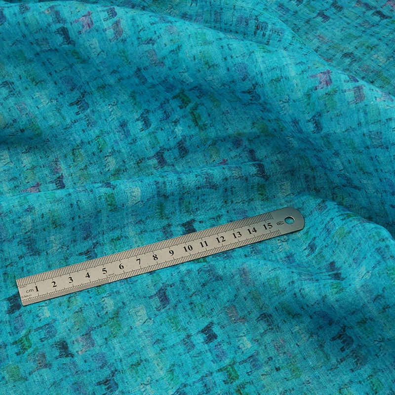 High quality pure ramie tissu Fashion lithography fabric High-grade gown, dress and cheongsam material