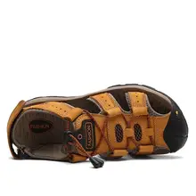 Men's Leather Summer Beach Sandals #4