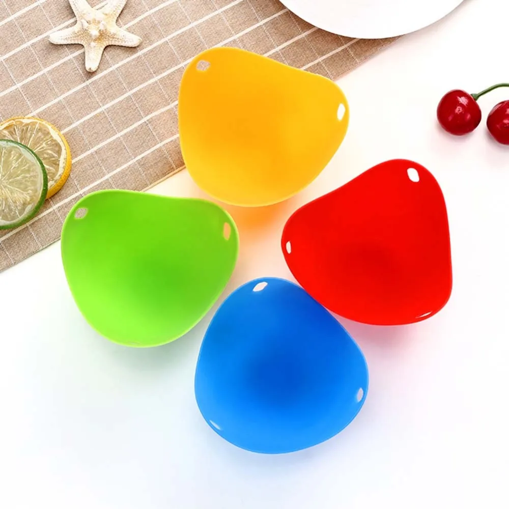 Meijuner Egg Poachers High Temperature Resistant Silicone Egg Cooker Environmentally Silicone Steamed Egg Tray For Home Decor