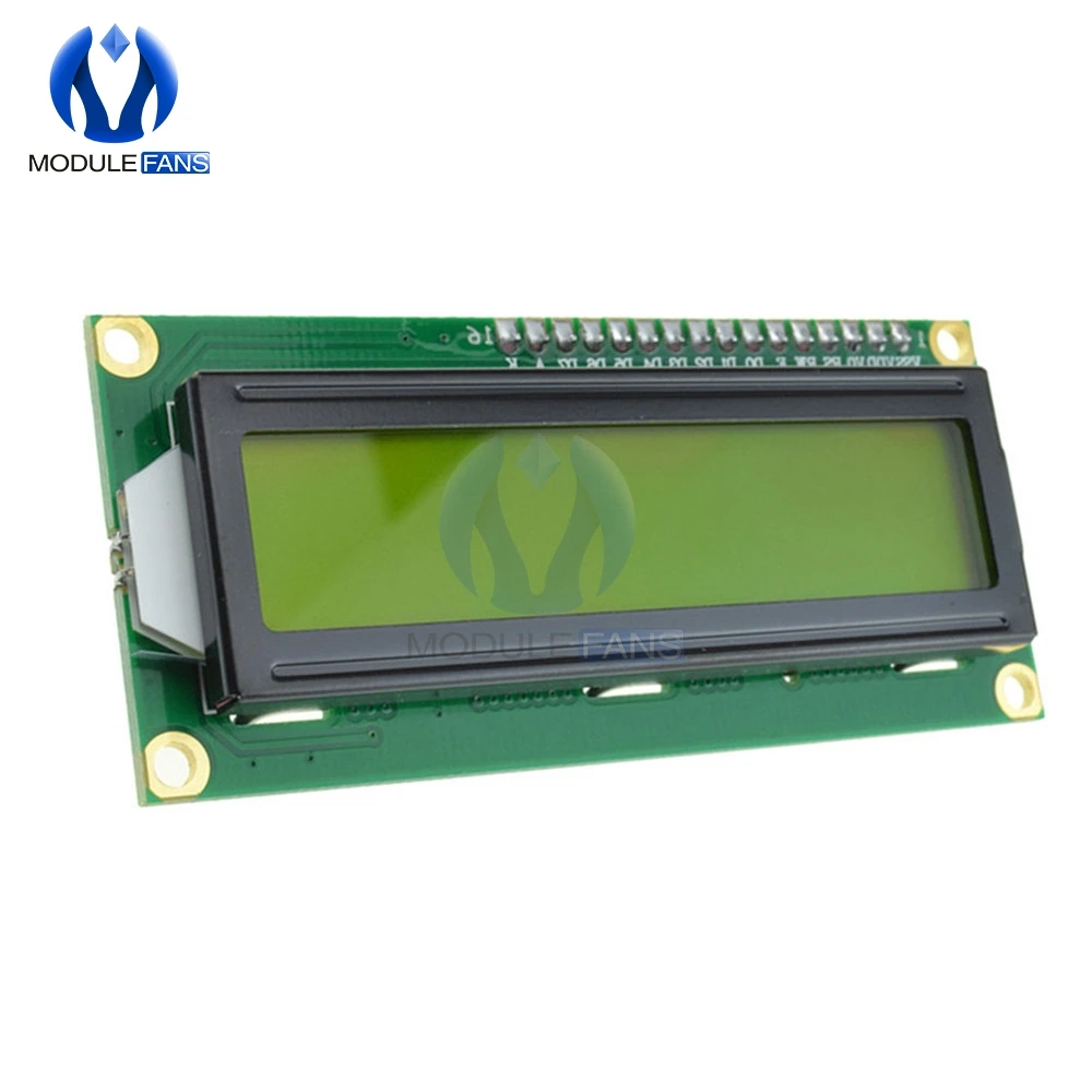 1602 16x2 16 x 2 HD44780 Cyfrowy wyświetlacz LCD Moduł kontrolera Żółte podświetlenie Szeroki kąt widzenia Wysoki kontrast