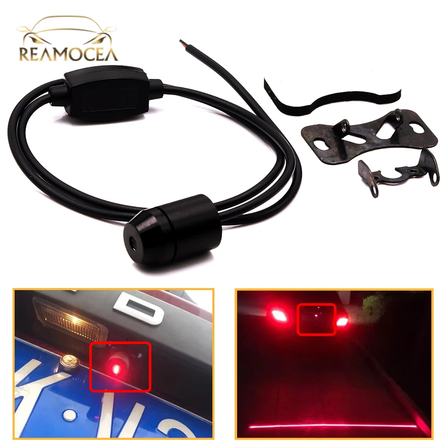 Reamocea 5W Universal Car Styling Laser Tail Fog Light Anti Collision car forlight Lamp Braking Parking Signal Warning Lamp