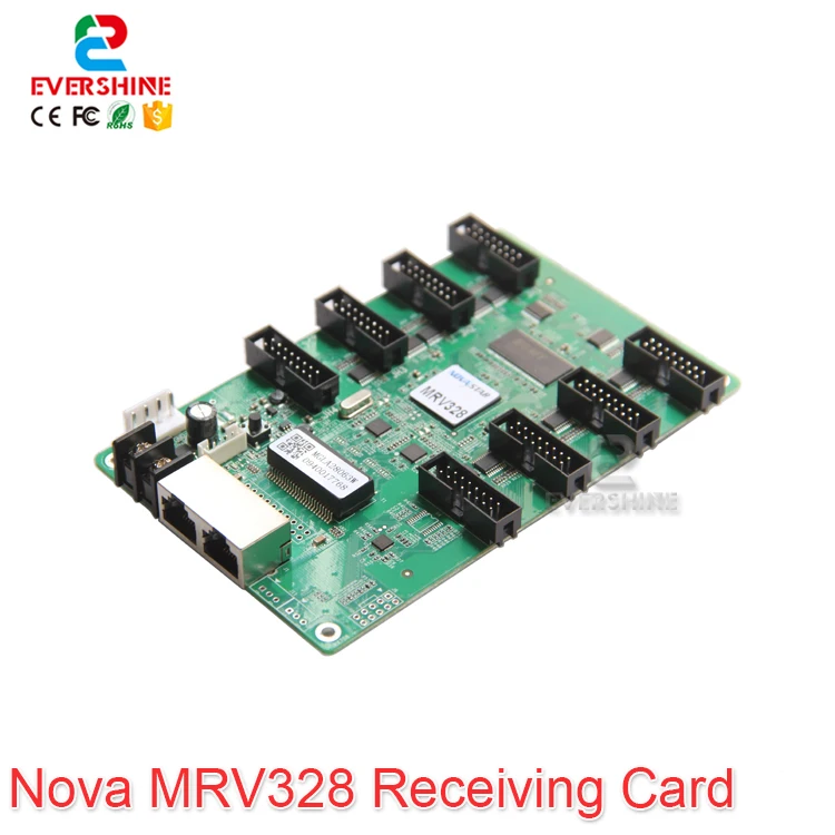 Nova Synchronous 256*256 Pixels 8*HUB75 MRV328 LED Receiving Card Use For P2 P3 P4 P5 P6 P8 P10 RGB Full Color LED Module Screen