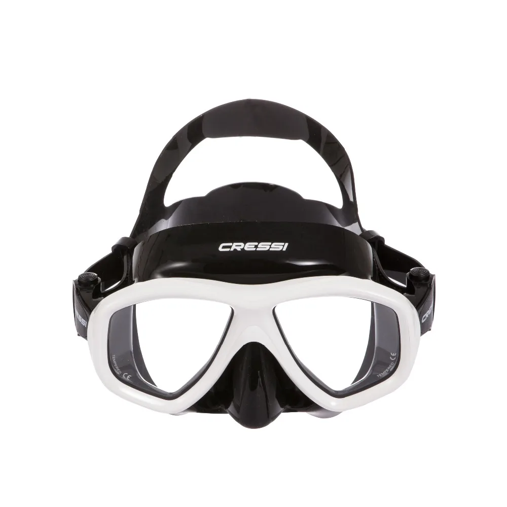 Cressi ikon masker selam bebas pria wanita, menyelam Skuba Snorkeling berenang profesional Volume rendah multiguna untuk dewasa