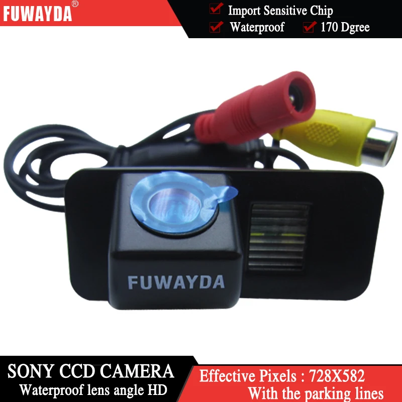 FUWAYDA CAR REAR VIEW REVERSE BACKUP per fotocamera SONY per FORD MONDEO/FIESTA/KUGA/FOCUS (2 carrozze)/S-Max/CHIA-X impermeabile HD