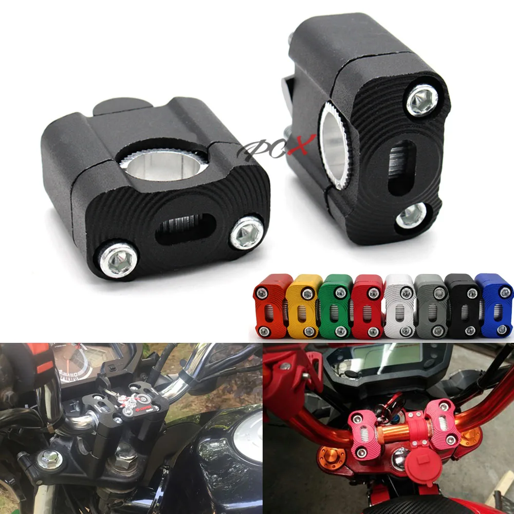 

Suitable for Honda CBR600RR F1 F2 F3 F4 F4i F5 Yamaha R1 R3 R6 2x 7 8" (22 mm) 1-1 8 inch (28 mm) CNC motorcycle handlebar clamp