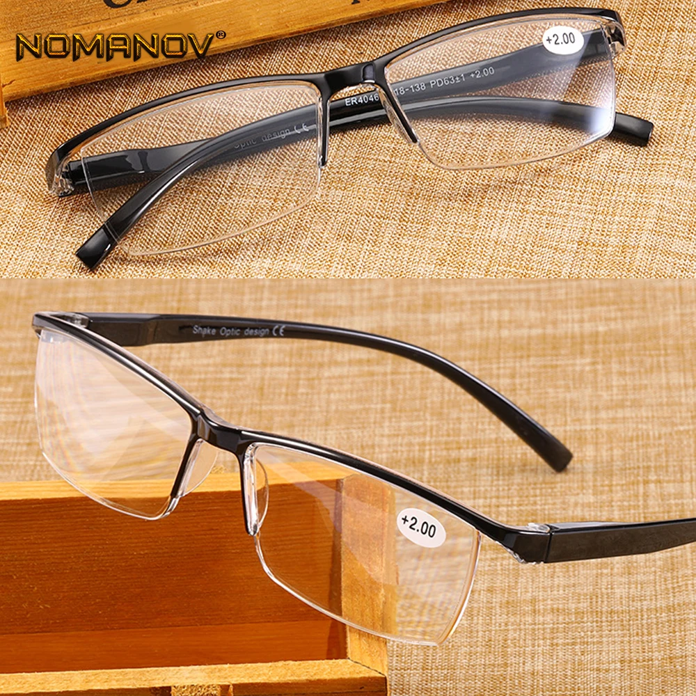 

Classical Optics Eyebrow fashion spring leg Frame Men Women Reading Glasses +0.75 +1.25 +1.5 +2.00 +1.75 TO +4 with Case