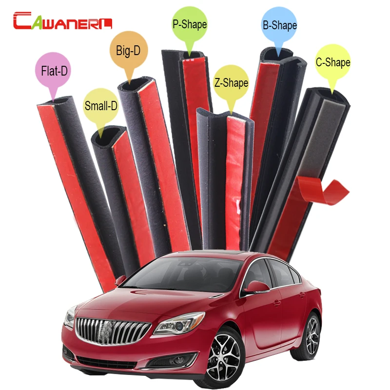 

Cawanerl For Buick LeSabre Lucerne Verano Regal Car Hood Trunk 4-Door Rubber Sealing Strip Kit Seal Edge Trim Weatherstrip