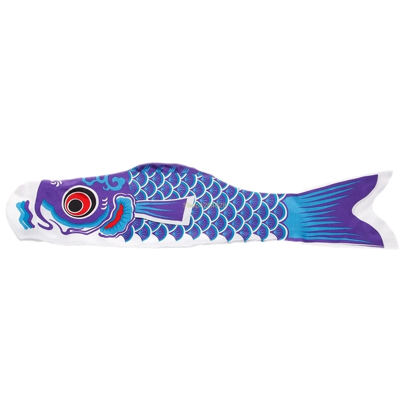 55cm / 40cm Koi Nobori Karpfen Wind Socken Koinobori Bunte Fisch Flagge Hängen Wand Dekor A2UB