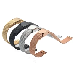 New Listing Milan Mesh Stainless Steel Strap for Huawei B2 B3 B5 b6 Talkband Belt Watchband Black Silver Rose Gold 15mm 16mm