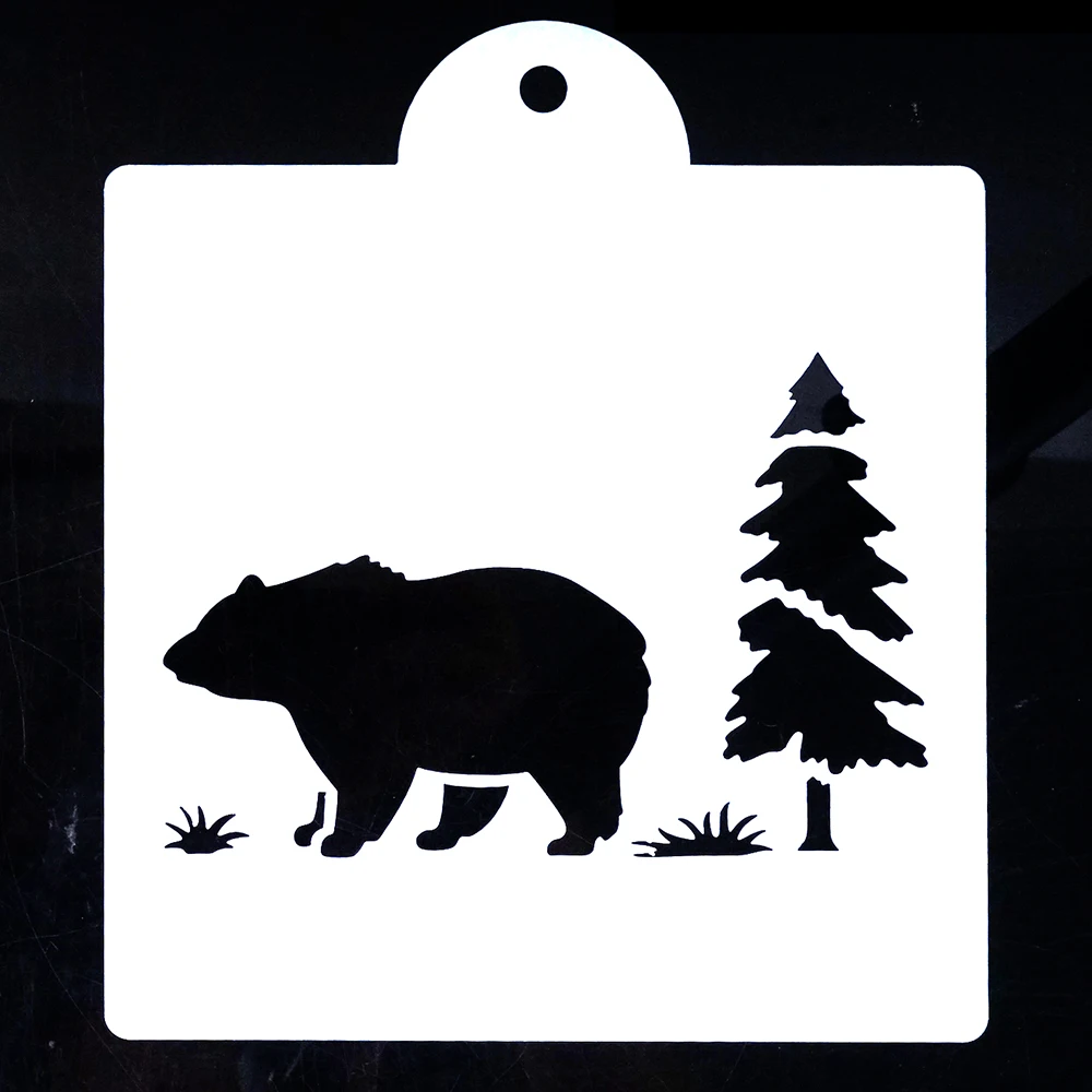 15 cm DIY Craft Layering Bear Stencil For Wall Painting Scrapbooking Stamping  Album Decorative Embossing Paper Cards