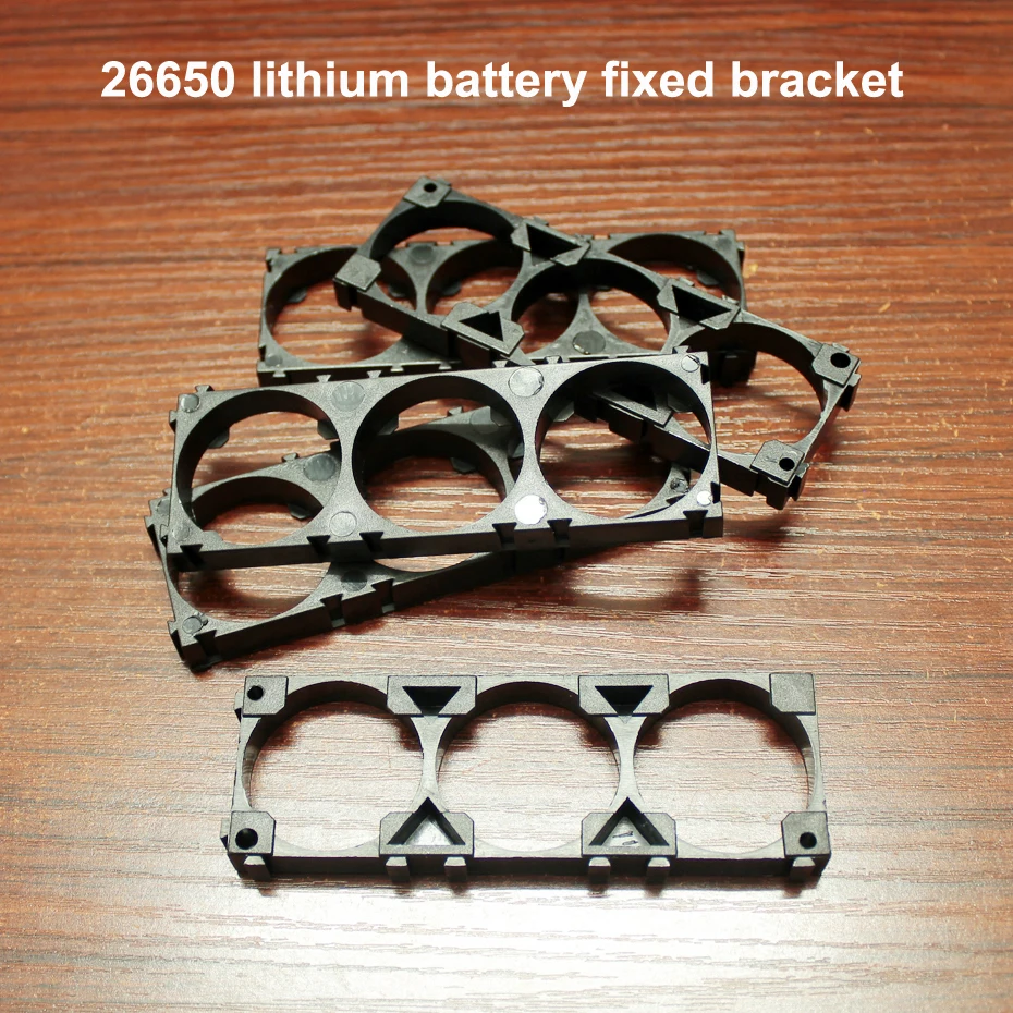 

10pcs/lot Lithium battery universal assembly bracket 26650 battery any combination fixed bracket ABS fire retardant plastic DIY