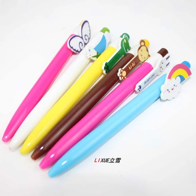 36pcs Creative Stationery Rainbow Wings Ball Pen Cartoon Animal Pen Student Pen Children's Prize