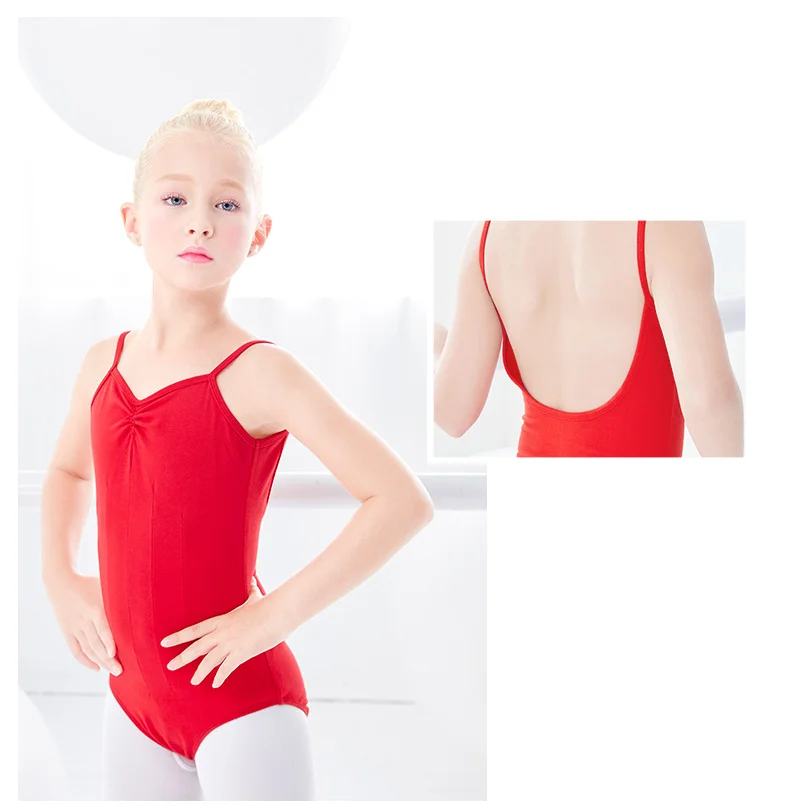 Ballett-Trikot für Mädchen, Kinder, Tanz-Unterhemd, rosa, schwarz, Badeanzüge, Gymnastik-Body, offener Schritt, professionelles Ballettkostüm – Detail 4
