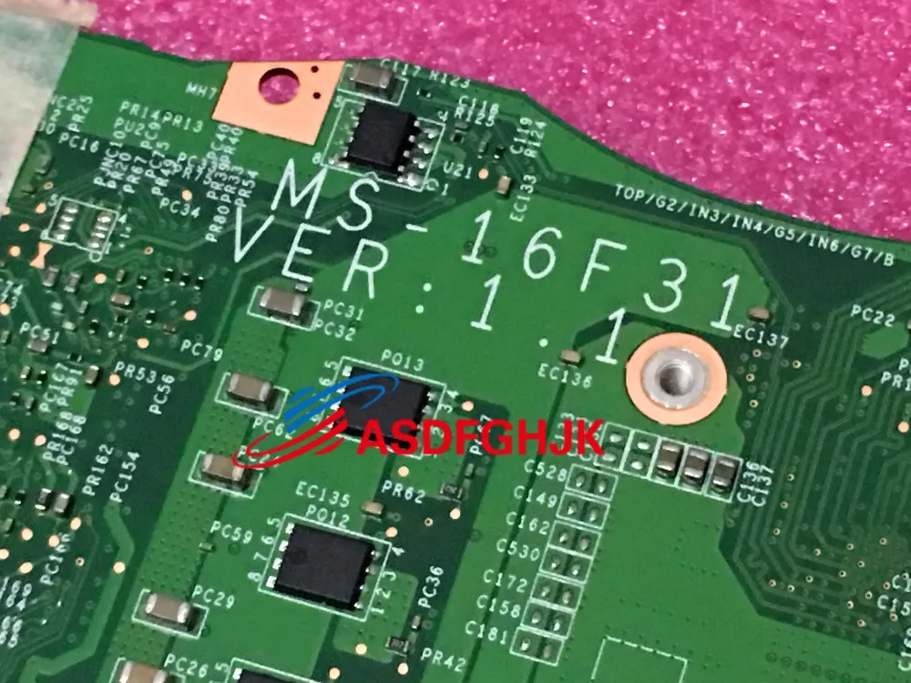 Original For MSI GT60 Laptop Motherboard MS-16F31 REV1.1  100% TESED OK