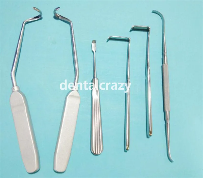 

2019 beauty 6pcs /set Stainless steel cartilago costalis retractor instrument kit tools