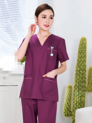 New Arrival High Quality Doctor & Nurse Uniform Unisex Summer Hospital Medical Beauty Salon Scrub Sets Surgical Medical Uniforms