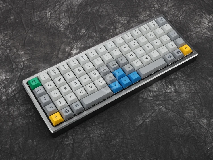 Anodized Aluminium case for xd75re xd75 60% custom keyboard acrylic panels acrylic diffuser can support Rotary brace