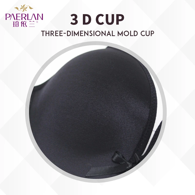 PERLAN Seamless Wire Free Push Up bra Bow gather breasted solid color one-piece lace lingerie Floral Women underwear Sexy