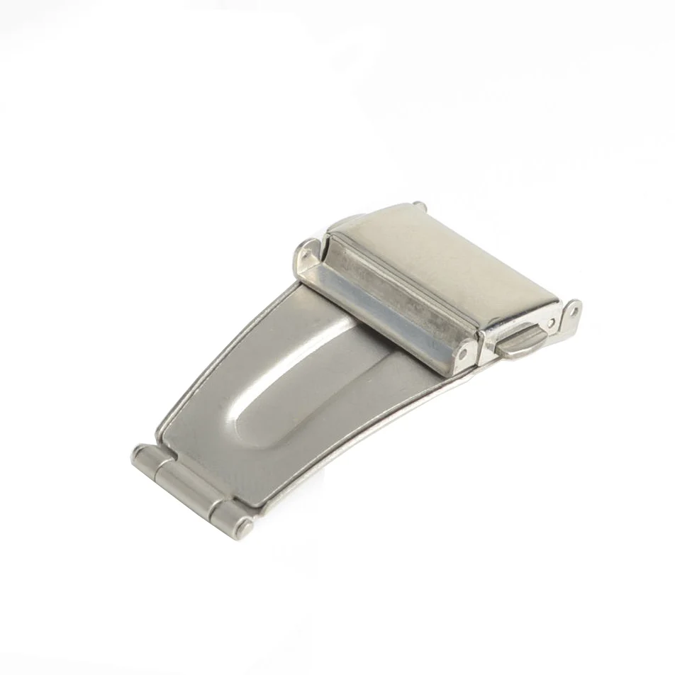 Stainless Steel Double Push Button Clasp Buckle for Watch Strap Band Deployment Fold Buckle 14mm,18mm,20mm,22mm,24mm