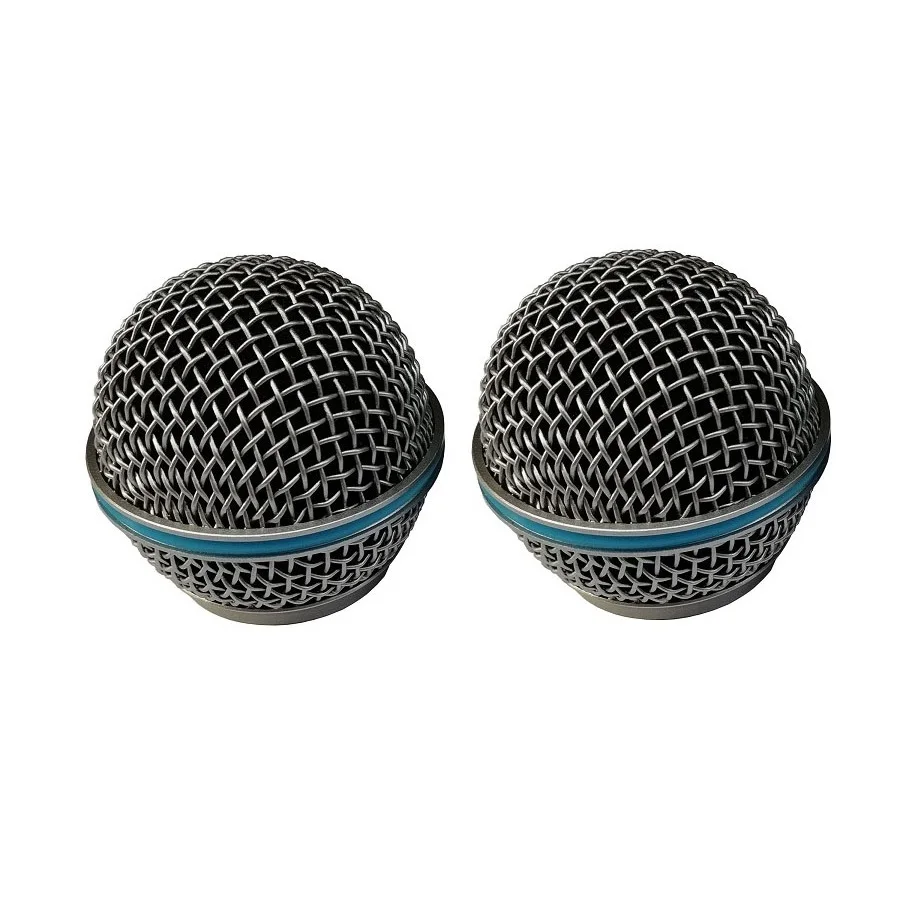 Bolymic Metal Ball Head Microphone Grille Fits Shure Beta58/Beta58A microphone Karaoke 2 PCS For Beta58 Microphone Professional