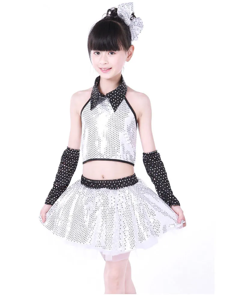 

Children 's Latin Performance Dress Shirts Dresses Dance Wear Children' s Dance Performance Costumes
